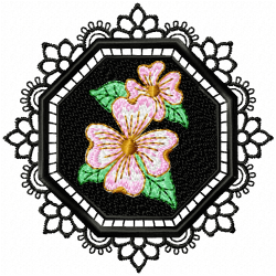 Flowers Embroidery Design 12